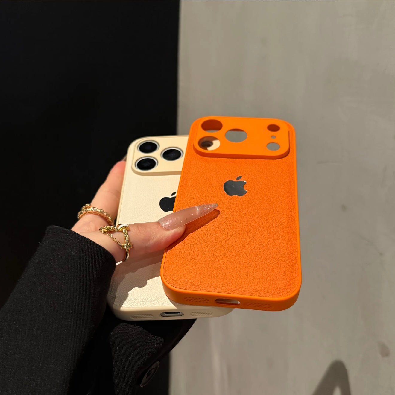 INS Luxury Litchi Grain Case for iPhone