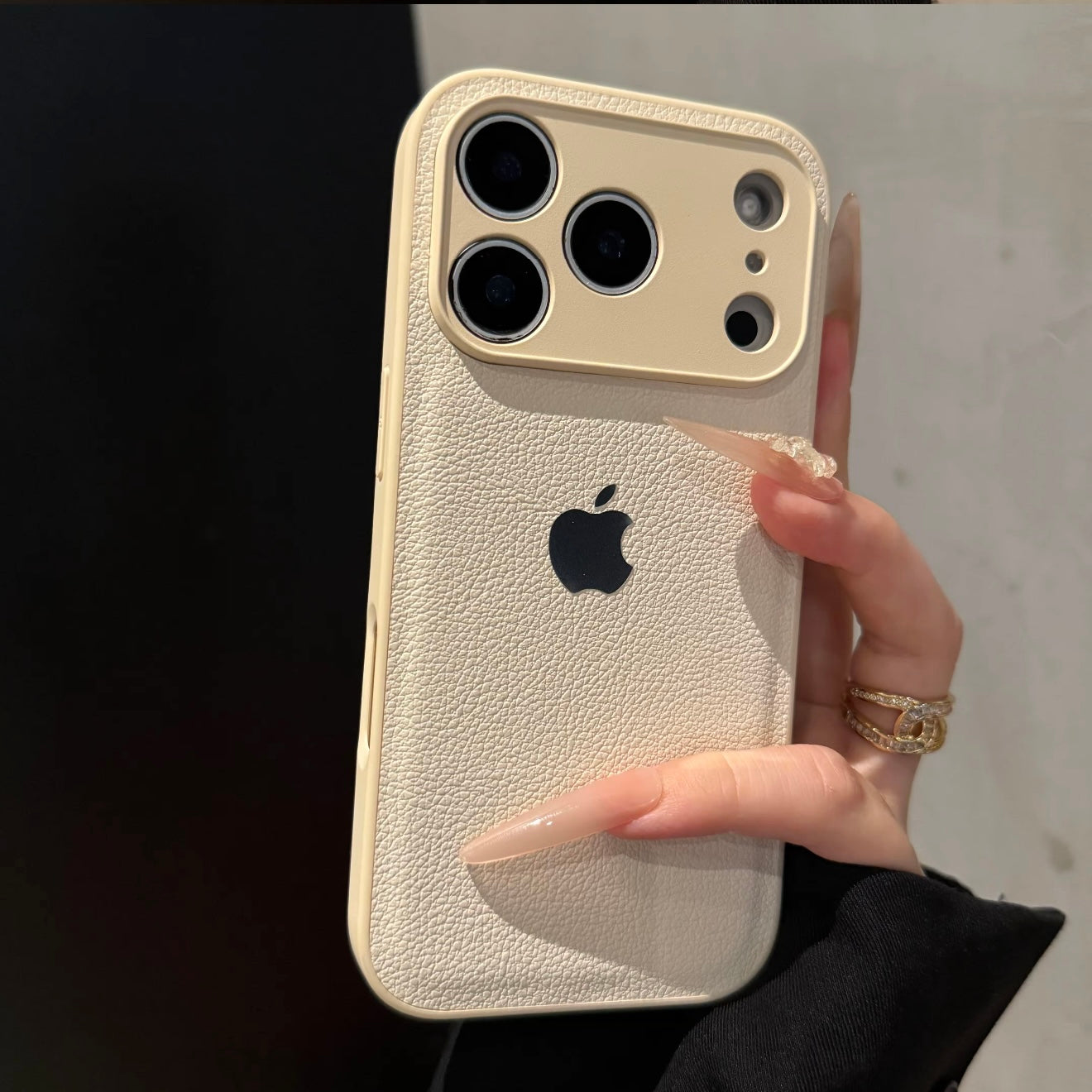 INS Luxury Litchi Grain Case for iPhone