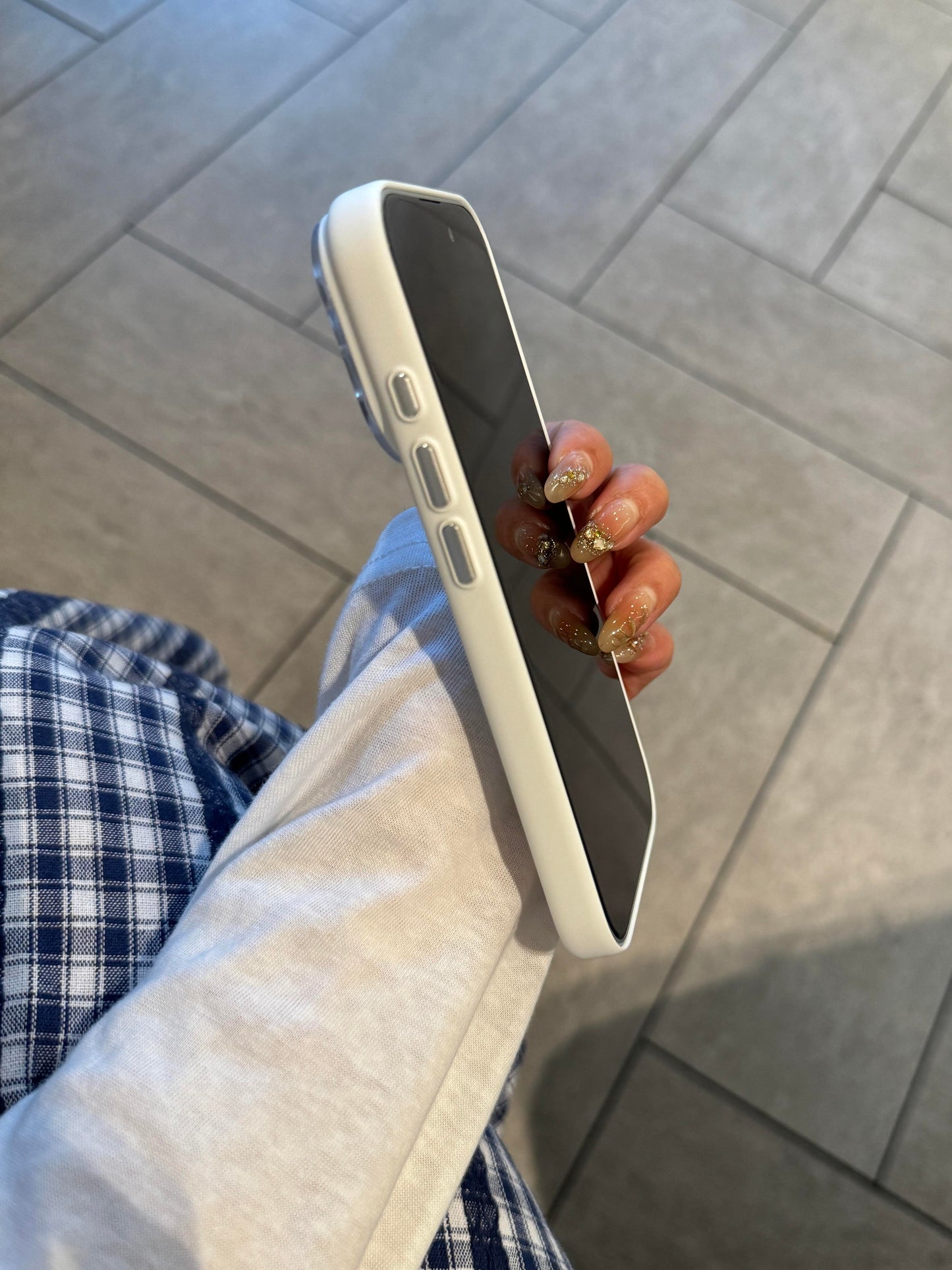 New INS-style lychee texture hard case for iPhone