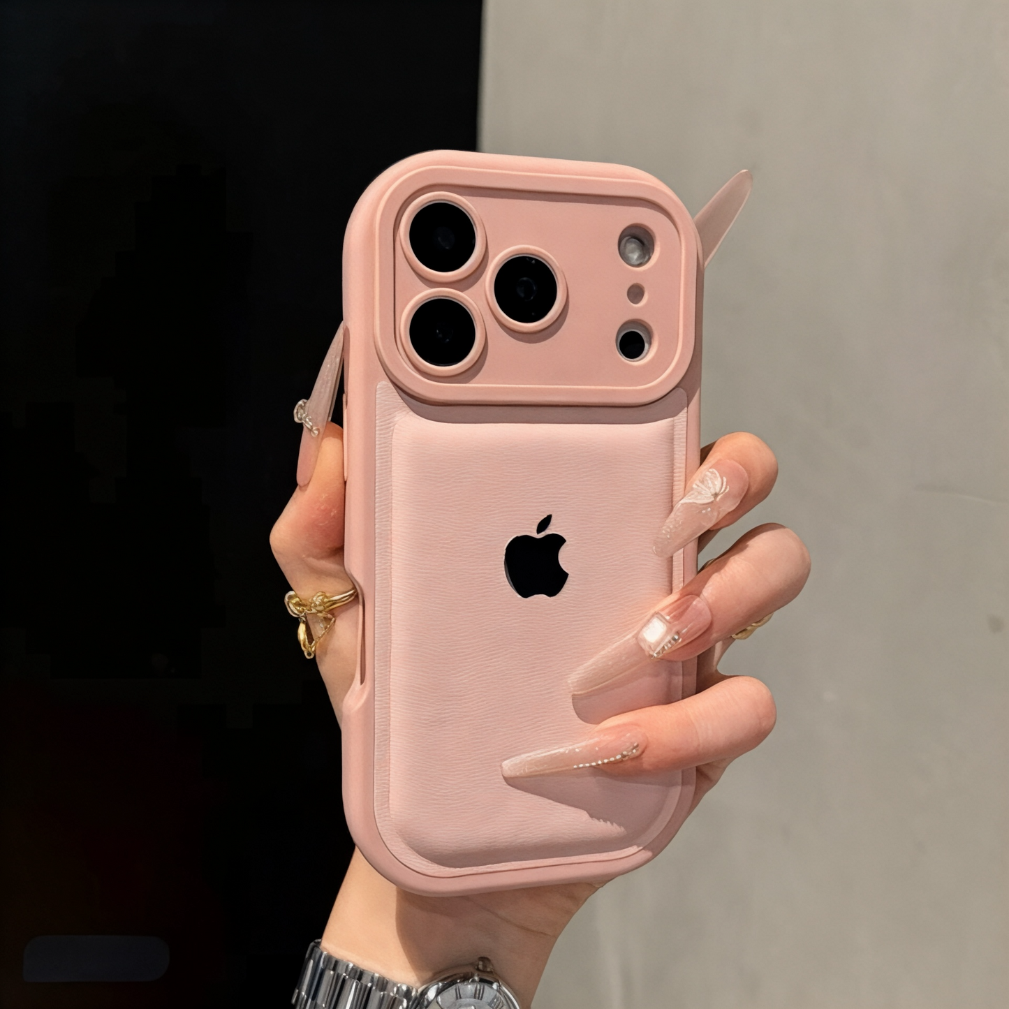 Premium Leather Feel Case – Anti-Drop Design